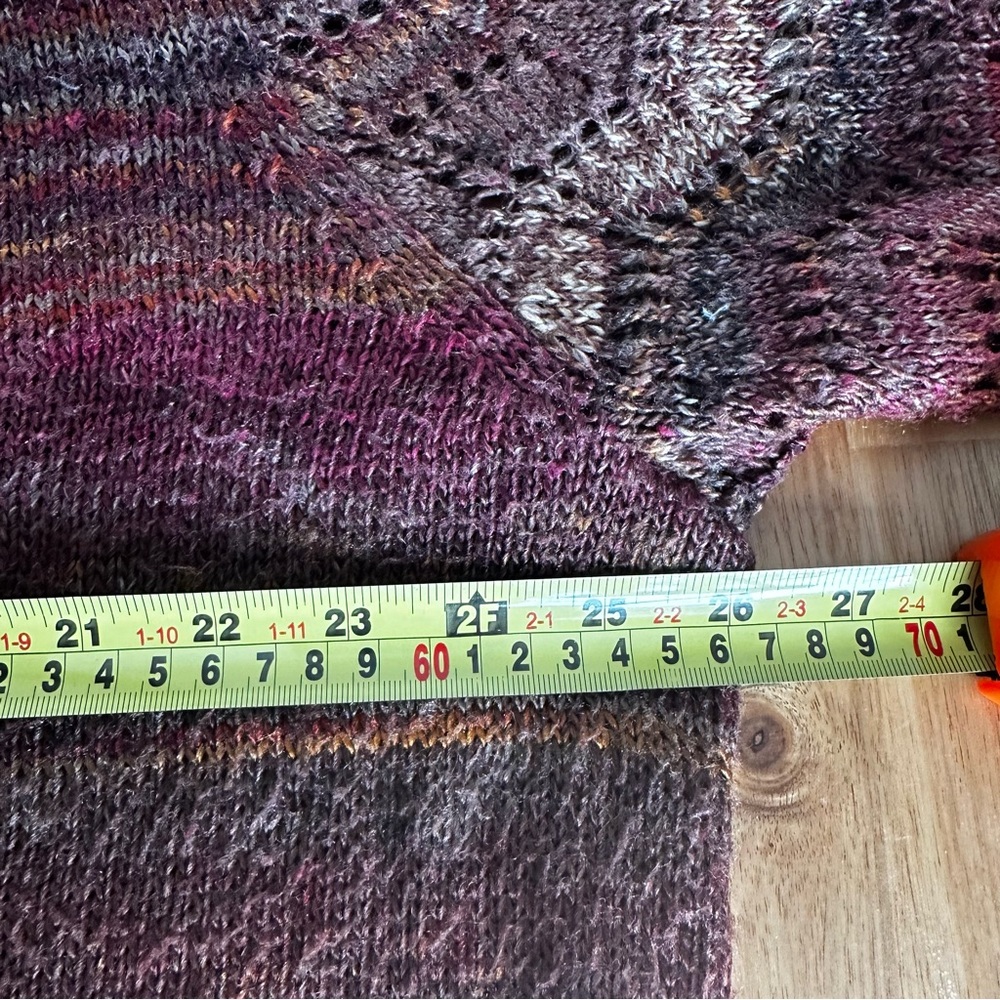 CJ Banks Multicolor Knit Open-Front Cardigan Sweater size 2X - Picture 8 of 10